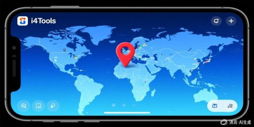 爱思助手虚拟定位功能界面 地图选点与坐标输入双模式